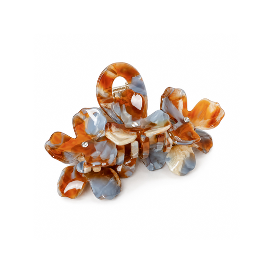 Floral Acetate Hair Claw Clip