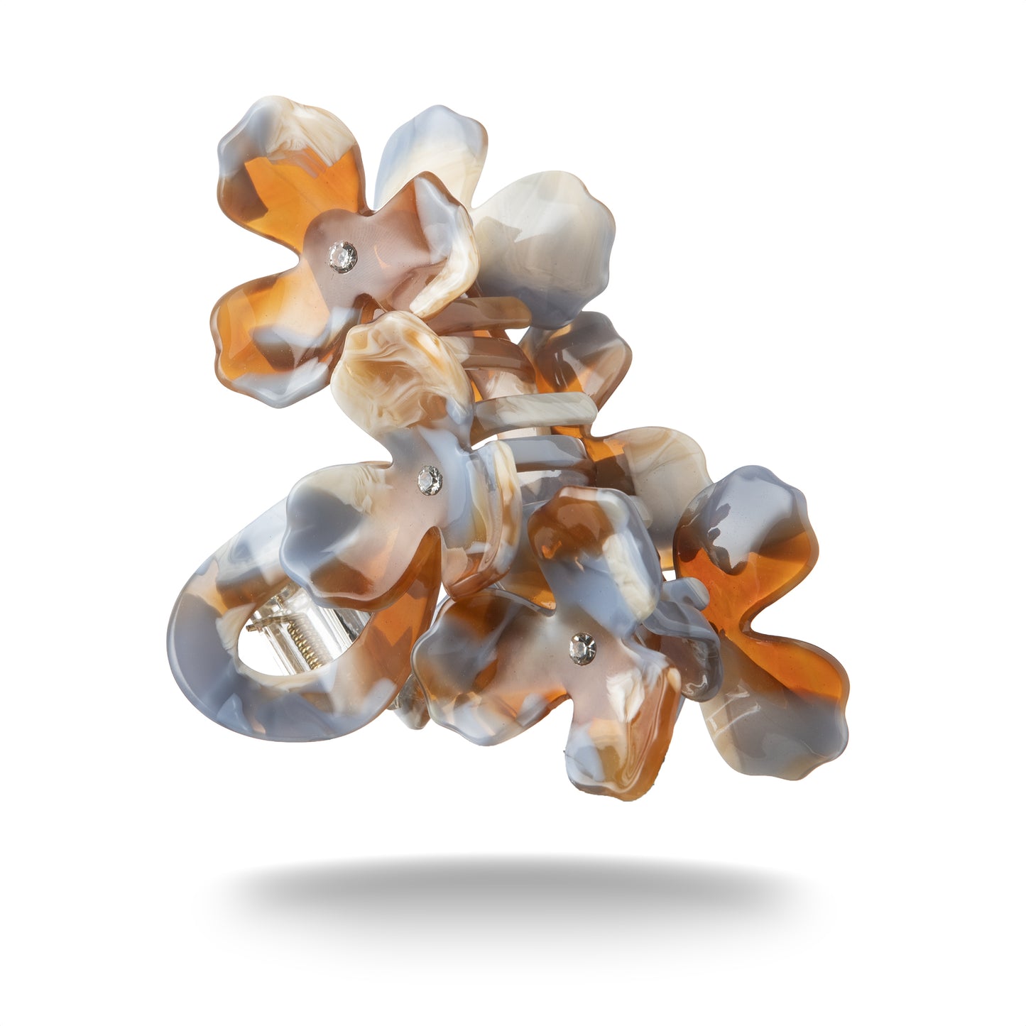Floral Acetate Hair Claw Clip