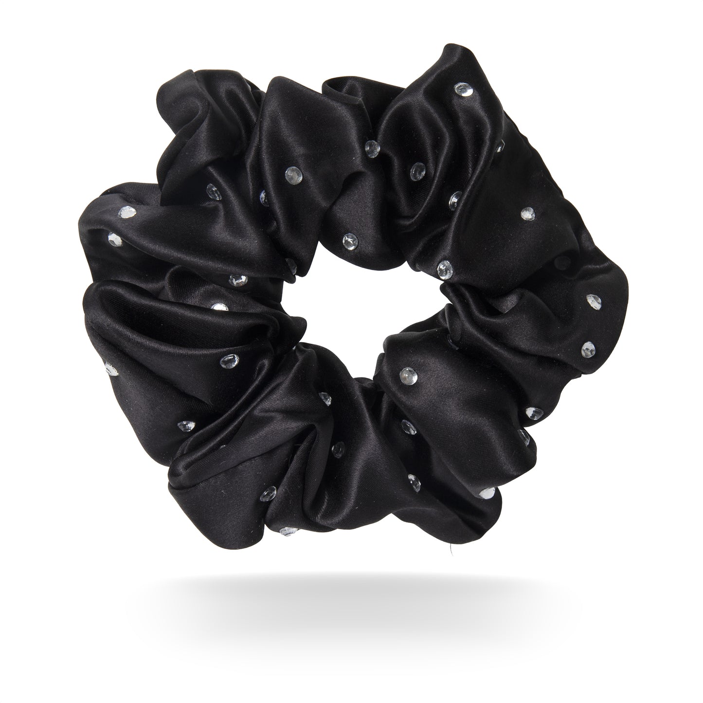 100% mulberry silk scrunchie rhinestones