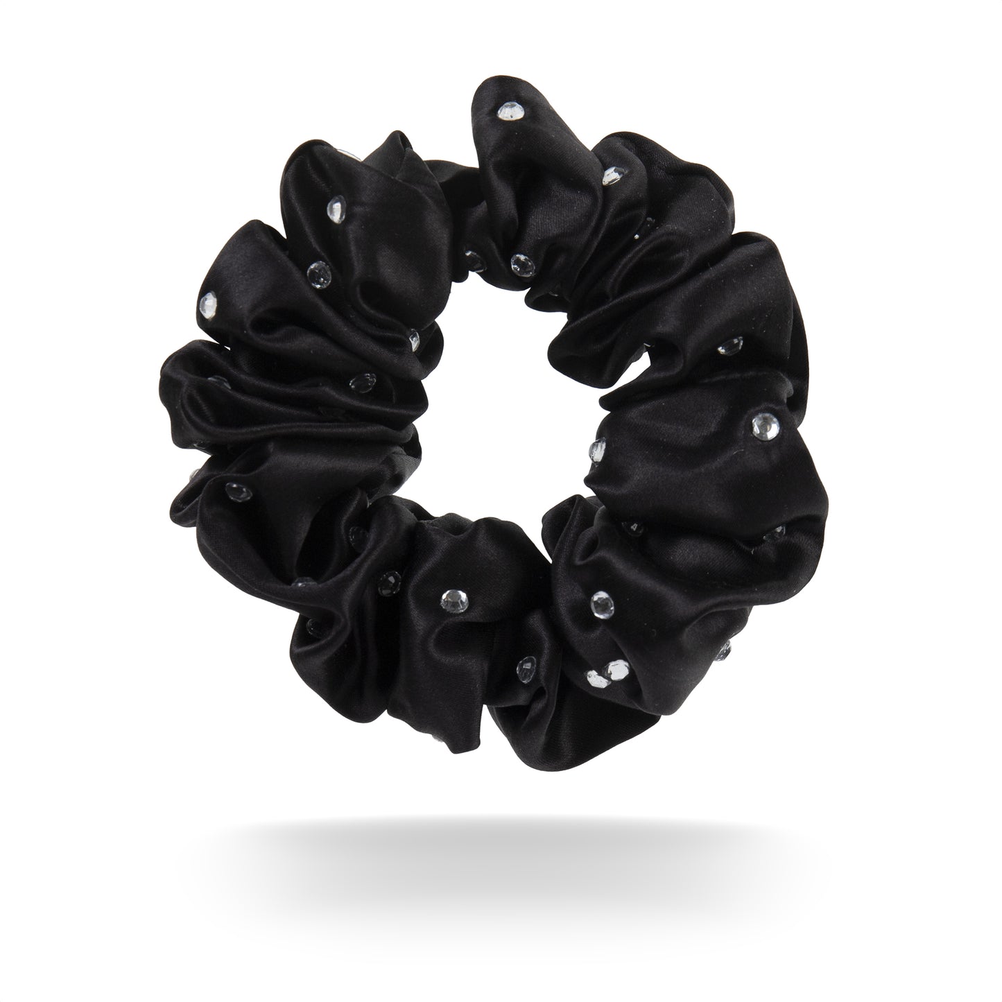 100% mulberry silk scrunchie rhinestones