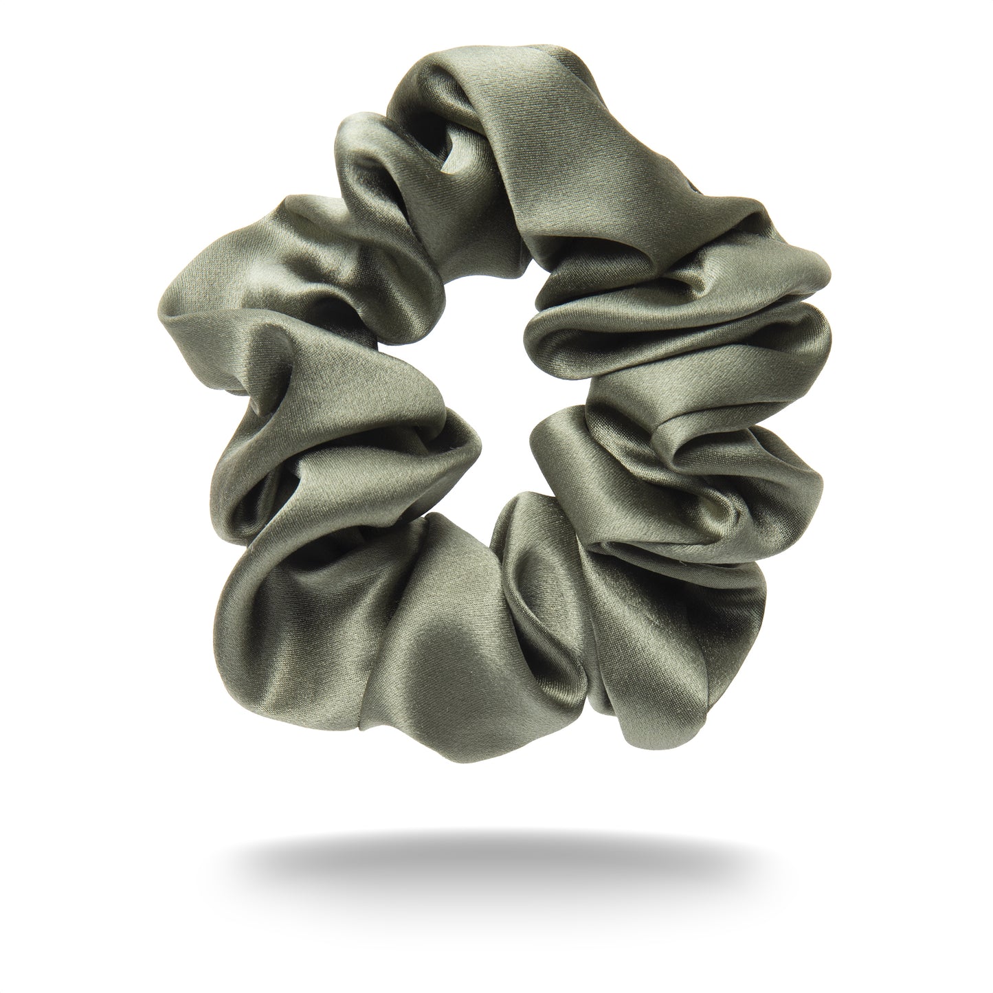100% mulberry silk scrunchies 3-pack | Chocolate Brown, Sage Green & Terra Orange