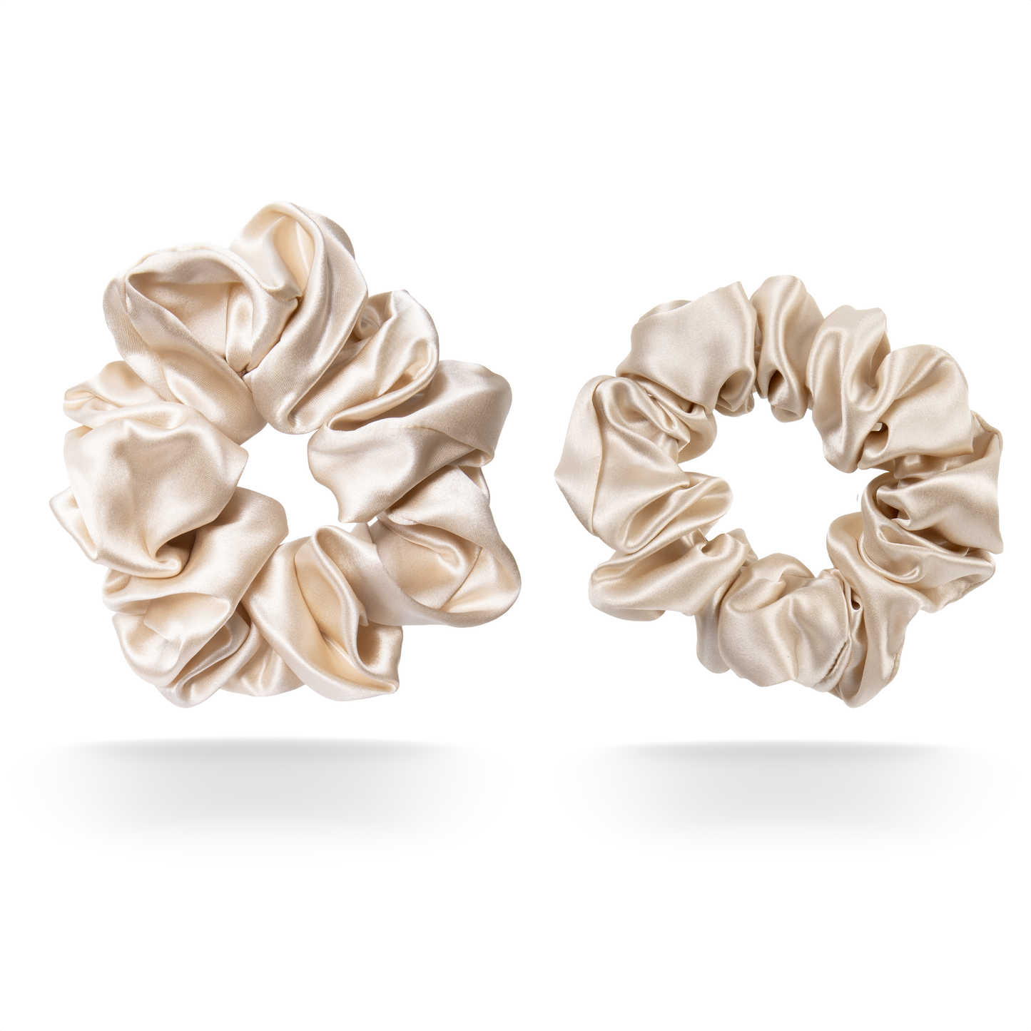 100% mulberry silk scrunchie set - Medium & Large