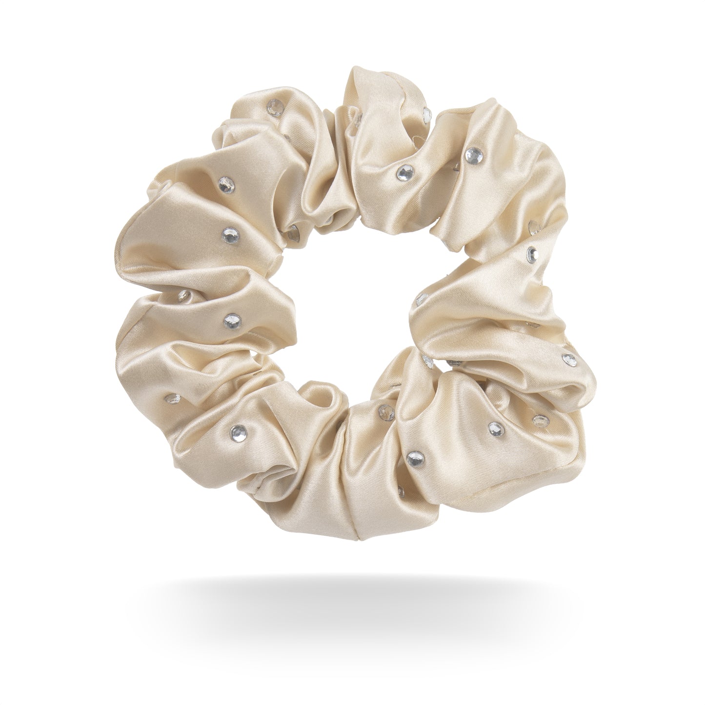 100% mulberry silk scrunchie rhinestones