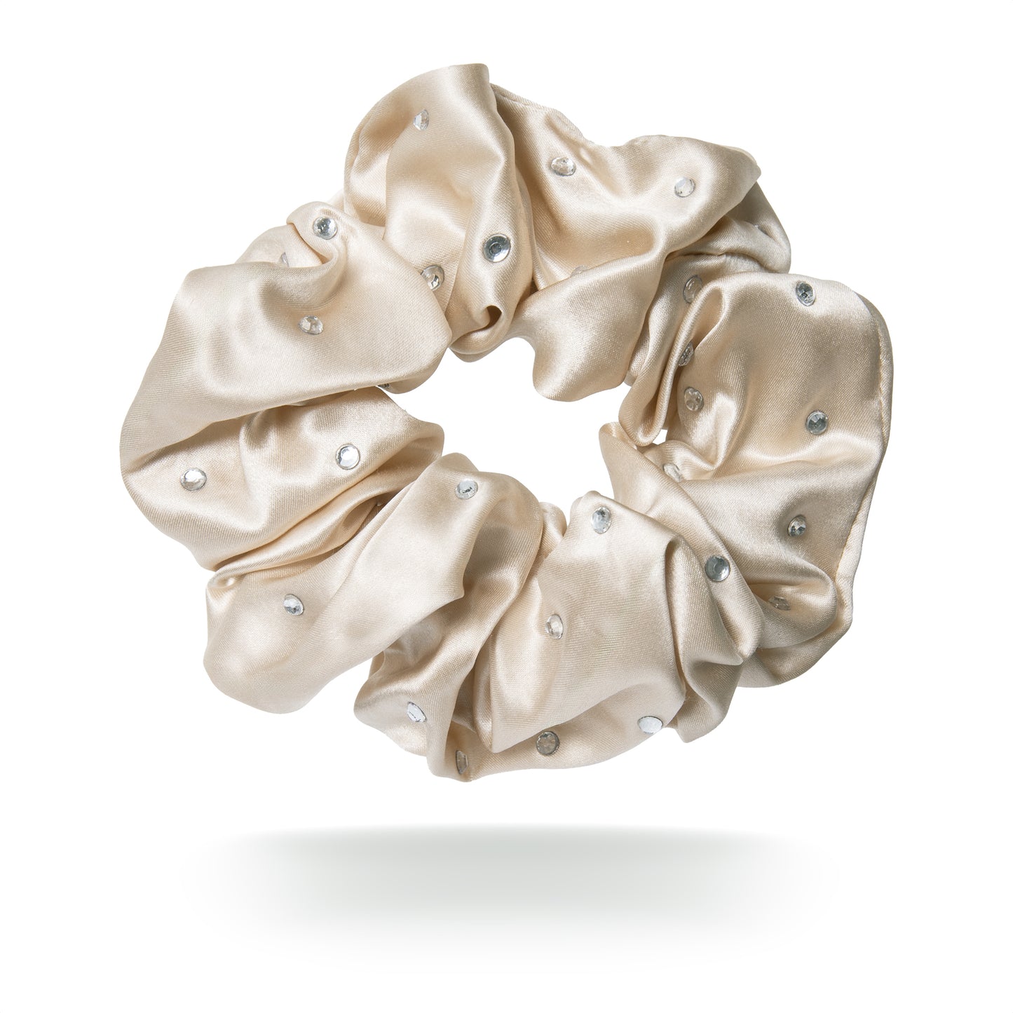 100% mulberry silk scrunchie rhinestones