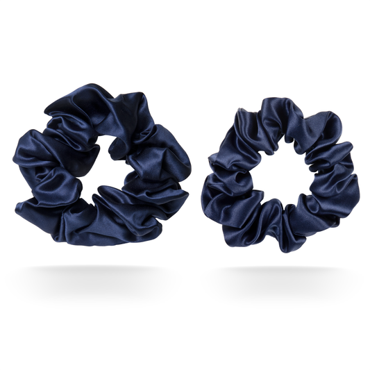 100% mulberry silk scrunchie set - Medium & Large