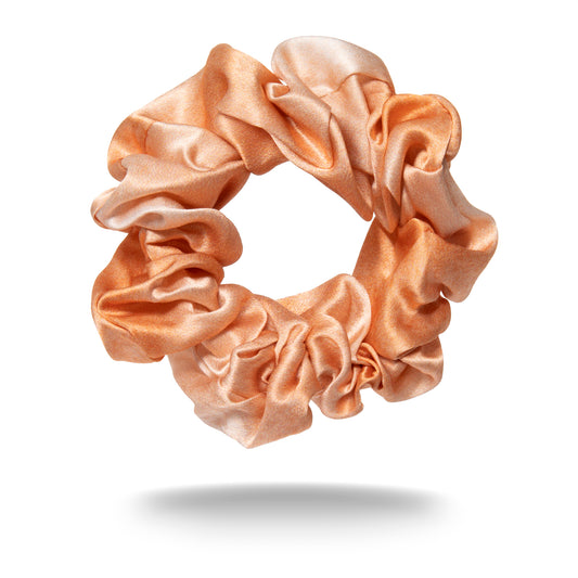 100% mulberry silk scrunchie set – 3x Orange shades