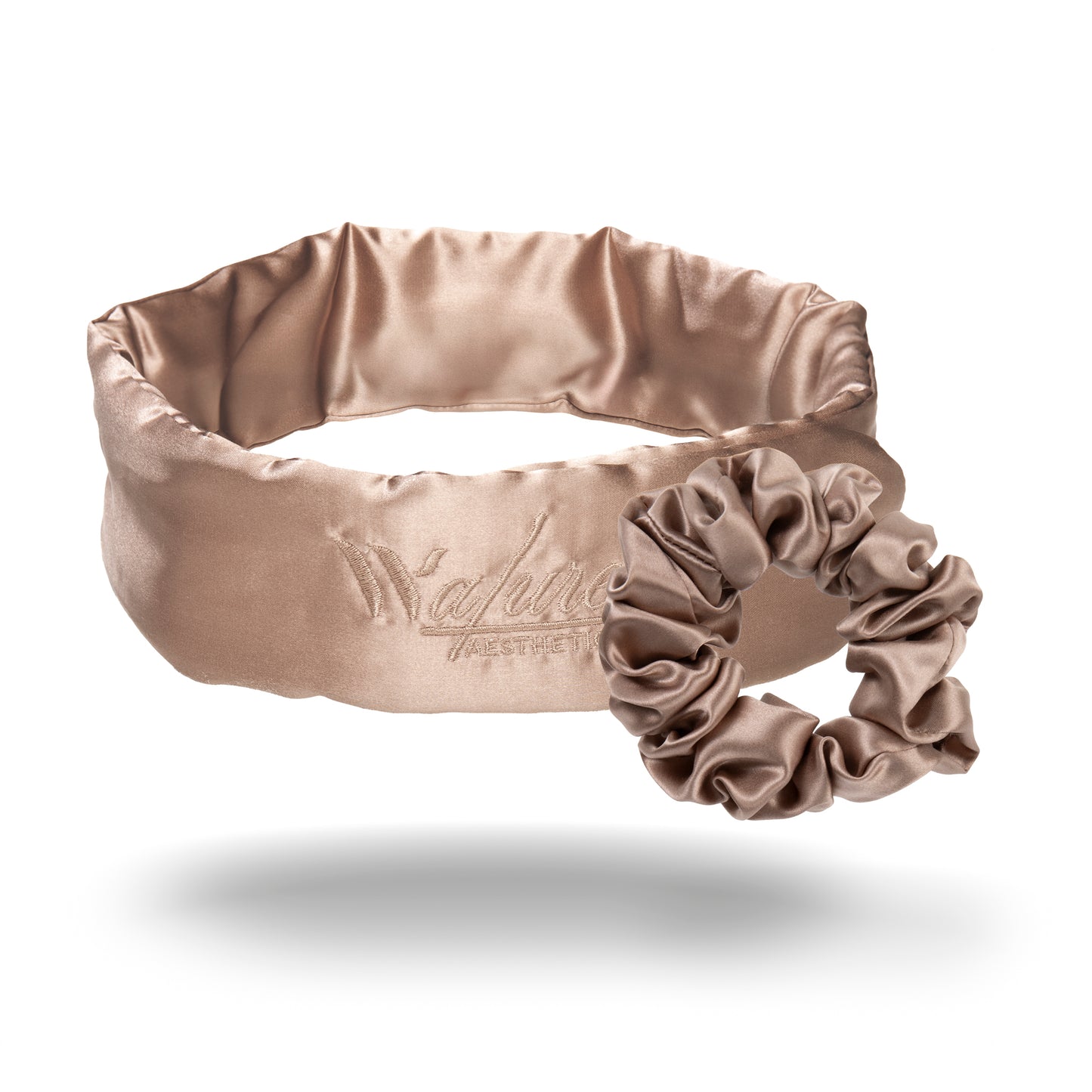 100% Mulberry Silk Hairband & Scrunchie – Self-Care Beauty Set