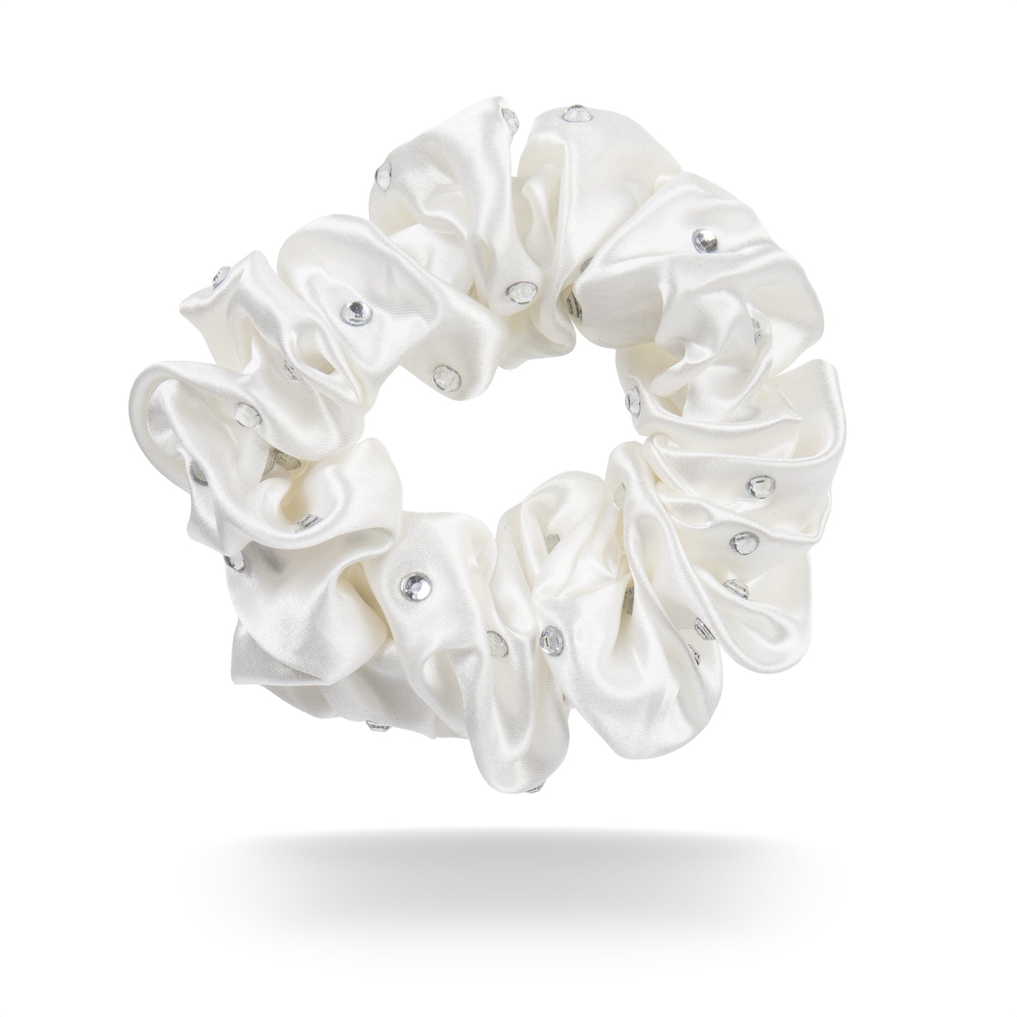 100% mulberry silk scrunchie rhinestones