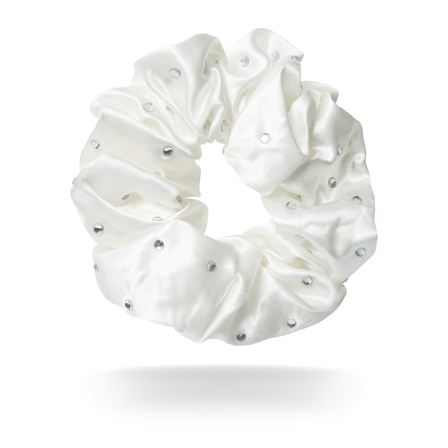 100% mulberry silk scrunchie rhinestones
